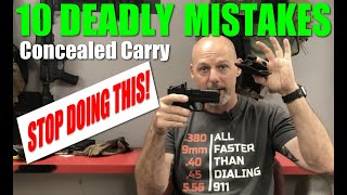 10 CONCEALED CARRY Mistakes NOT to MAKE in 2024.