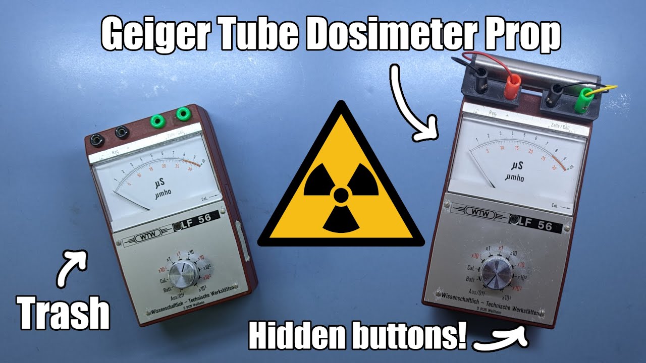 DIY Geiger Tube Dosimeter Prop props YouTube