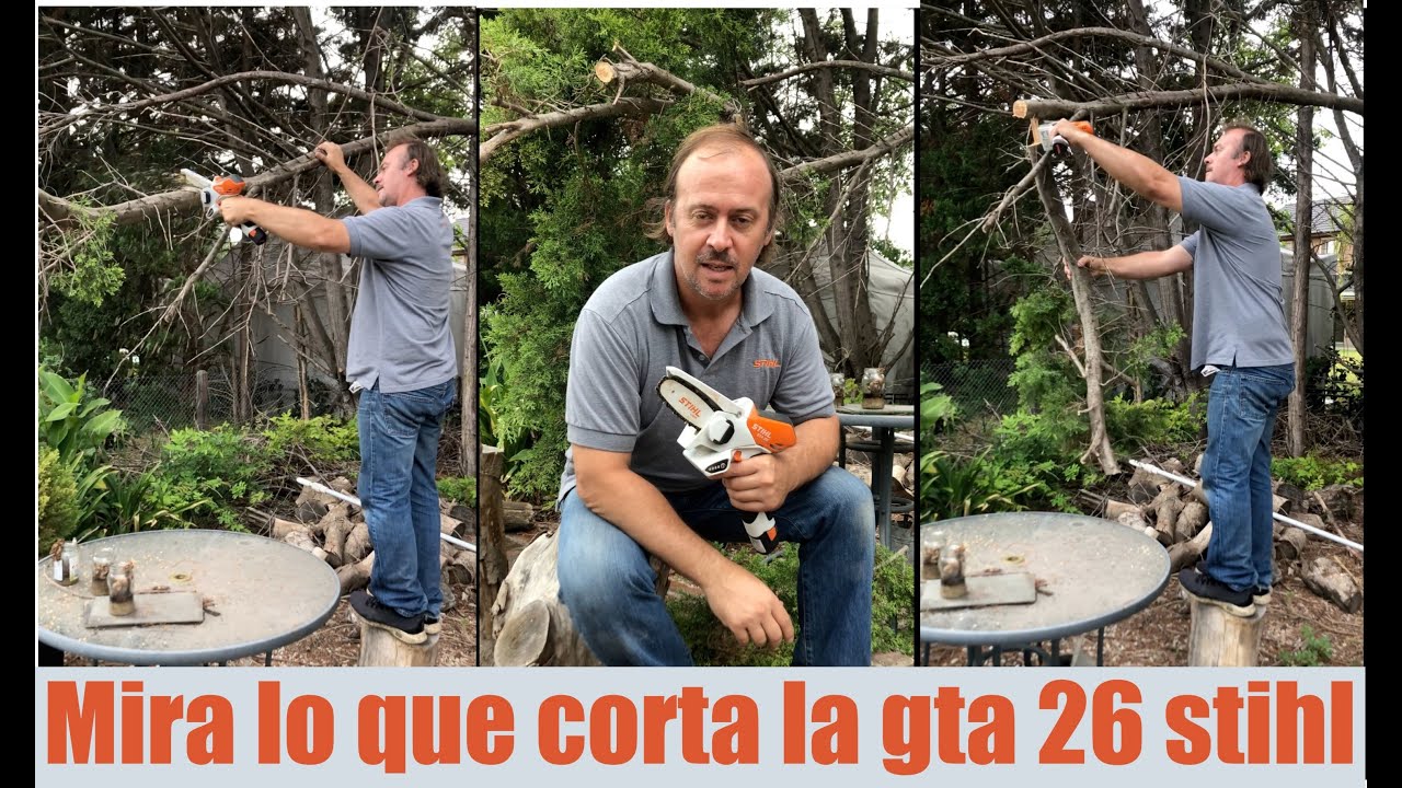 Conoce la mini sierra a batería GTA 26 STIHL 