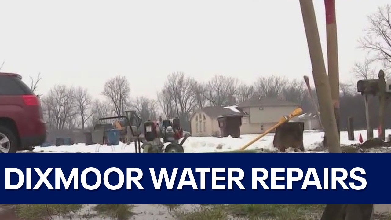 Latest water main break in Dixmoor repaired - YouTube
