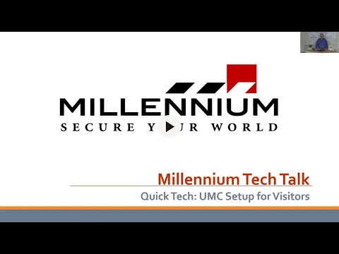 Millennium Tech Talk: UMC Credential Setup for Visitors