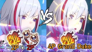 Topaz New Relic Set Grand Duke vs 2P Fire 2P Follow Up Damage Comparison - Star Rail Topaz Build