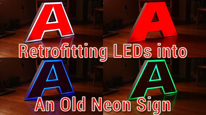 Retrofitting a Neon Sign with LEDs!