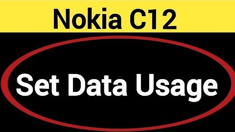 How to set data usage, Nokia C12 me data limit Kaise lagaen