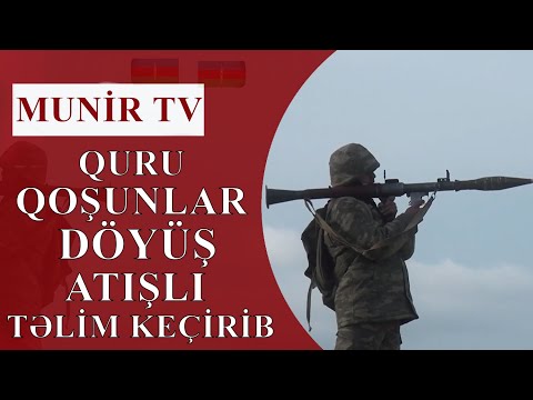 Azərbaycan Ordusunun Quru Qoşunlarında döyüş atışlı taktiki təlimlər keçirilib.