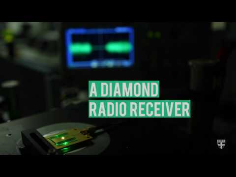 A diamond radio receiver