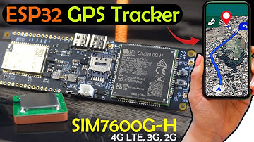 GPS Tracking System using ESP32 and SIM7600G-H 4G LTE with Google Maps through Text Message