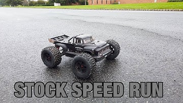 Arrma Notorious 6s Speed run STOCK system  How fast can it go?