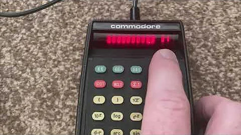 In brief: Commodore SR4148 vintage calculator from around 1975-76