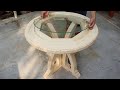 Amazing Woodworking Ideas With Basic Tools That Will Surprise You // Build Outdoor Table For Garden