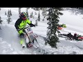 Snowbike Tree Shot Jump YZ450F GYTR