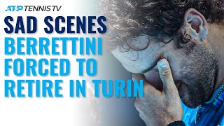 Matteo Berrettini Devastating Injury vs Zverev 😞 | Nitto ATP Finals 2021