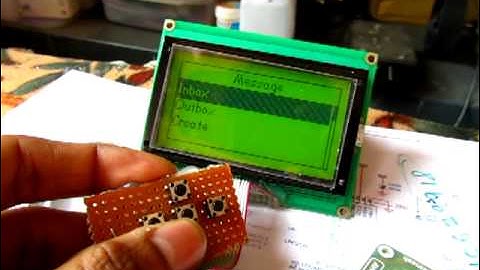 Simple Menu Framework for GLCD (ProGFX.org)