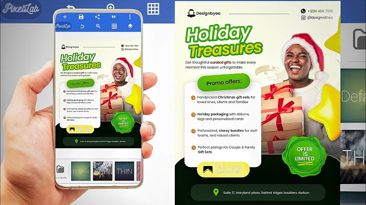 Create a stunning Christmas Flyer Design In Pixellab || Mobile Graphic Tutorial 