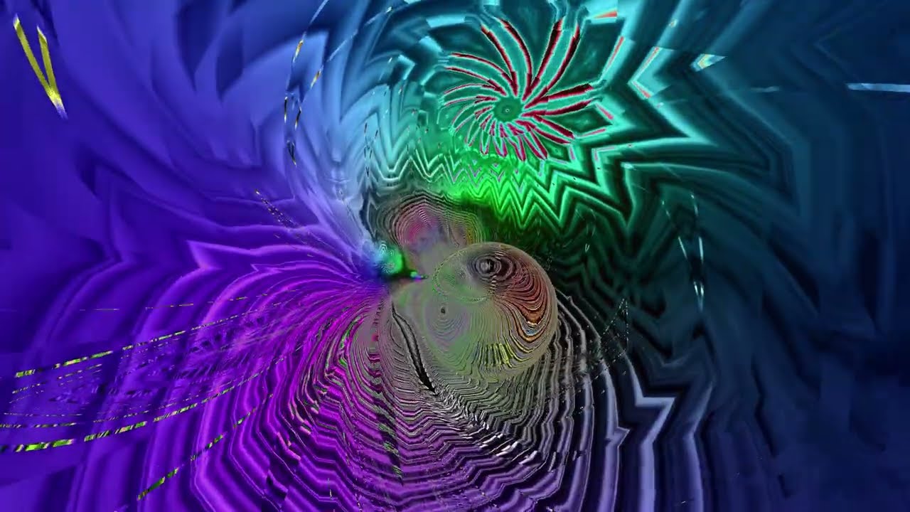 Abstract video synthesis loop 4K 60fps 240secs 1VRc 031