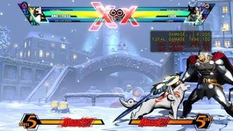 UMVC3: Amaterasu - Max Damage (One meter, two assists - 996,100k)