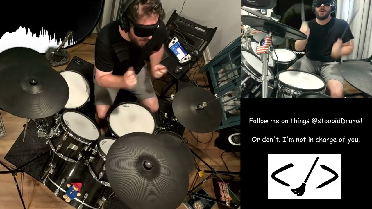 Blindfolded drum cover of Until It Sleeps by Metallica