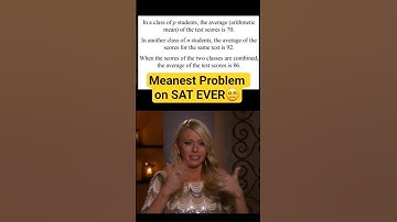 Math Problem? Solve the Meanest Question on the Exam! #maths #exam
