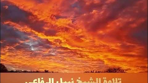 من روائع تلاوات الشيخ نبيل عبدالرحيم الرفاعي سورة الاسراء - أَقِمِ الصَّلَاةَ لِدُلُوكِ الشَّمْسِ