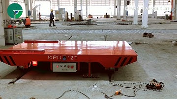 Rail Powered Transfer Cart, 12 Ton Rail Transport Trolley