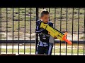 NERF Family Battle (Fortnite Gear Test Edition!) KIDCITY