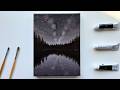Moody Forest Reflection Painting Tutorial | Easy Acrylic Landscape for Beginners