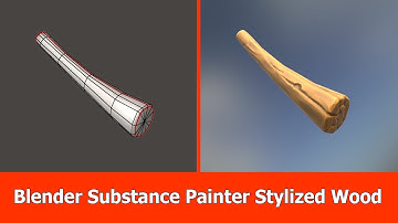 Blender to Substance Painter Texturing Tutorial : Stylized Wood