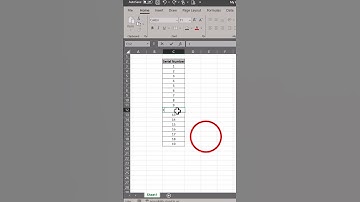 Auto Serial Number Adjust in Excel 🔥 #shorts
