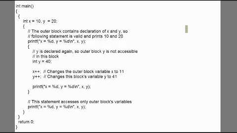 C Tutorial 5: Scope of a Variable-Part 1