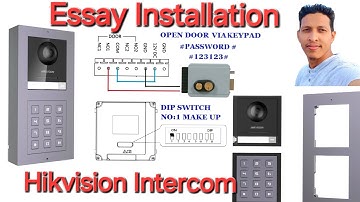 DS-Kis602 with Keypad installation.  #kis602 #hikvision #intercom #ip #doorbellcam #doorbell