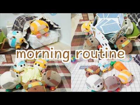 【コマ撮り】モーニングルーティン(PUIPUIモルカーファンアート)