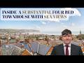 INSIDE A SUBSTANTIAL FOUR BED TOWNHOUSE WITH SEA VIEWS