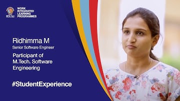 Student Speak | Ridhimma M I M.Tech. Software Engineering