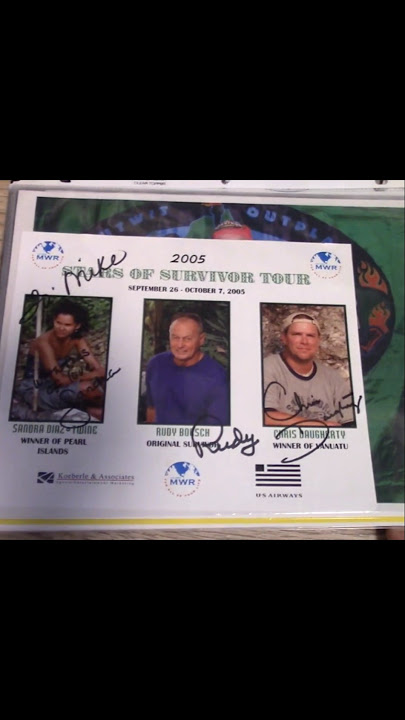 Survivor TV Show Autographs For Sale #survivor #survivorseries #survivortvshow #survivorallstar