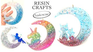 Resin Crafts- Moons- Funshowcase- DIY