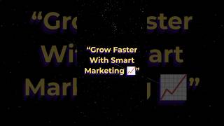 Grow faster with smart marketing 😀#digitalmarketing #businessgrowth #motivation #smallbusiness
