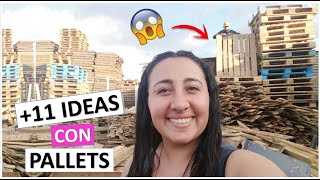 + 11 Manualidades CREATIVAS Con PALLETS  ✔ 🚀( IDEAS ORIGINALES PASO A PASO PARA RECICLAR )