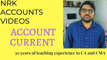 CA Foundation/Account current/ICAI ill:5