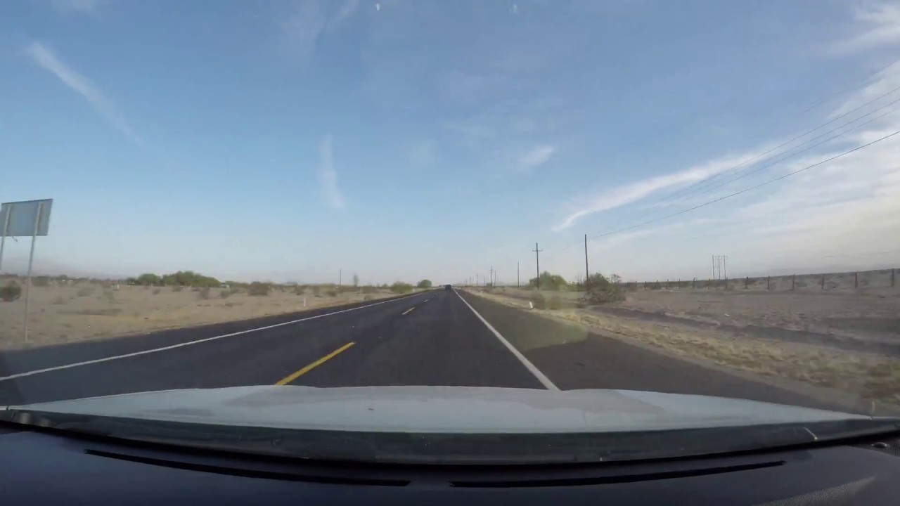 Driving from Puerto Penasco, Mexico to Mesa, Arizona (timelapse). timelapse RockyPoint, 
