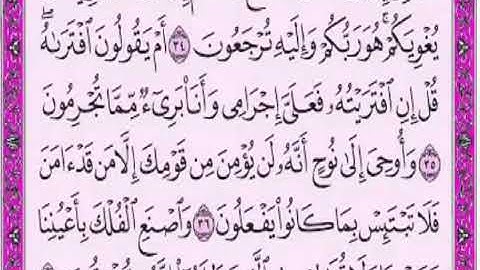 سورة هود من 20 الى 45