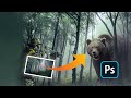 Forest Monster Bear - photo manipulation in photoshop | photoshop tutorial