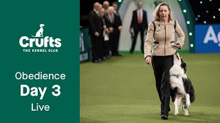 Obedience Day 3 LIVE | Bitch Obedience Championship | Crufts 2023