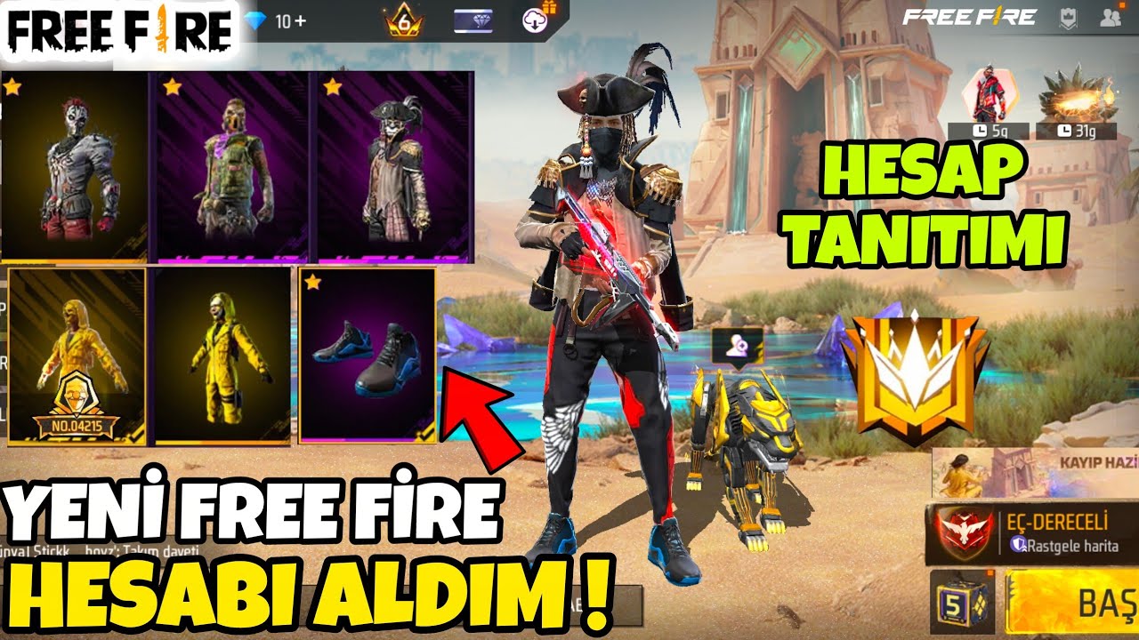YENİ FREE FİRE HESABI ALDIM ! - ESKİ SEÇKİN KIYAFETLERİ İLE DOLU HESAP - HESAP İNCELEME FREE FİRE