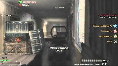 MW3 PS3: 4v4 CTF on Lockdown 33 Bomb!