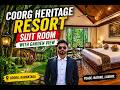 👉 Coorg Heritage Resort Suite Room 🌴 | Garden View Luxury Stay 😍