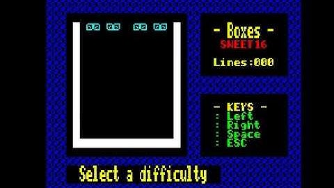 Oric Atmos - sweet16 demo