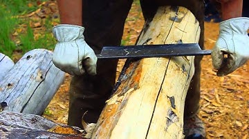 The Drawknife Part 1 - Tips & Techniques for Hand Peeling Logs