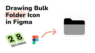 28 seconds to draw a Folder (Bulk) icon in Figma!