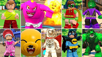 All Cartoon Character Transformations & Suit-Ups in LEGO Videogames