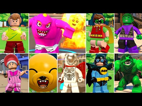 All Cartoon Character Transformations u0026 Suit-Ups in LEGO Videogames